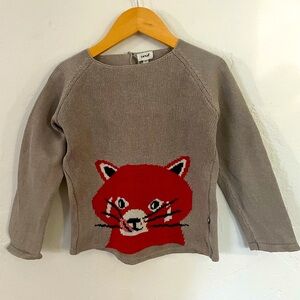 Rare Red panda sweater by Oeuf